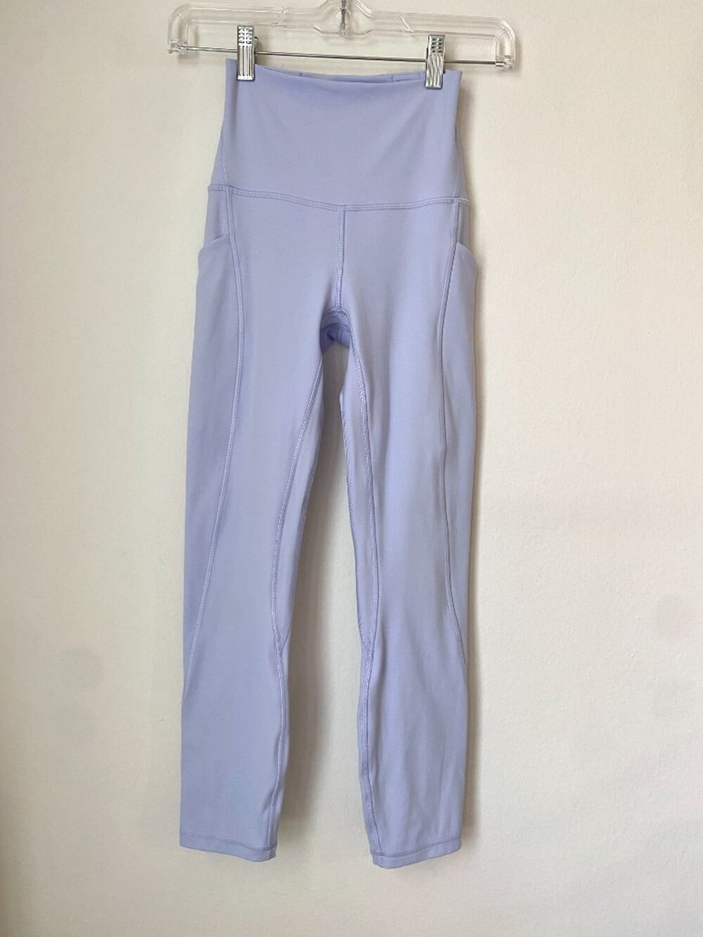Lululemon Align High-Rise Crop 23” w/ Pockets – Light Lilac/Blue – Size 2 - Picture 3 of 8